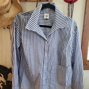 CABI Prep shirt, M, blue/white stripe